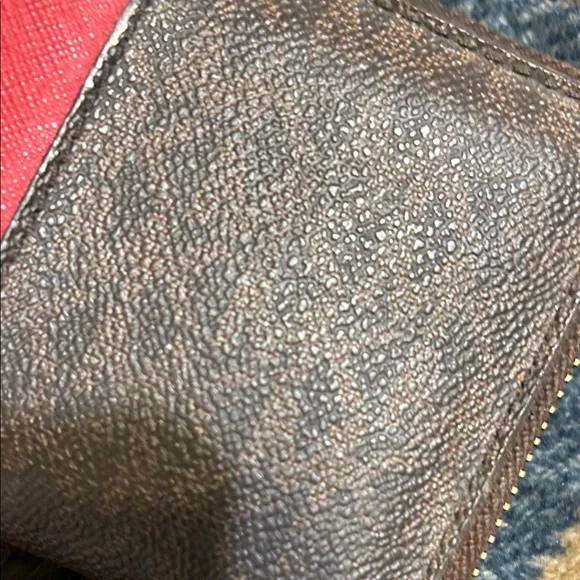 Michael Kors Red and Brown Wallet - Picture 9 of 10